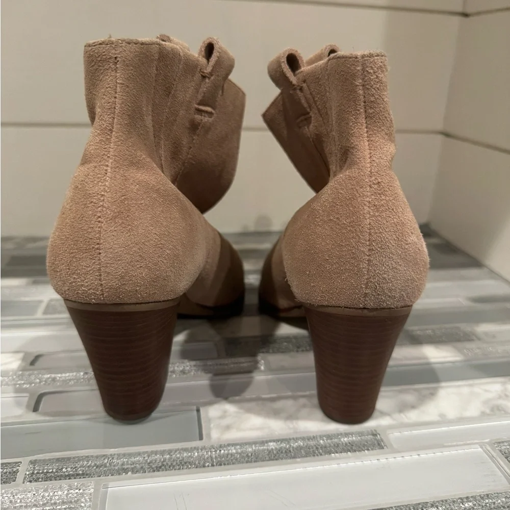 J. Crew Beige Suede Ankle Booties